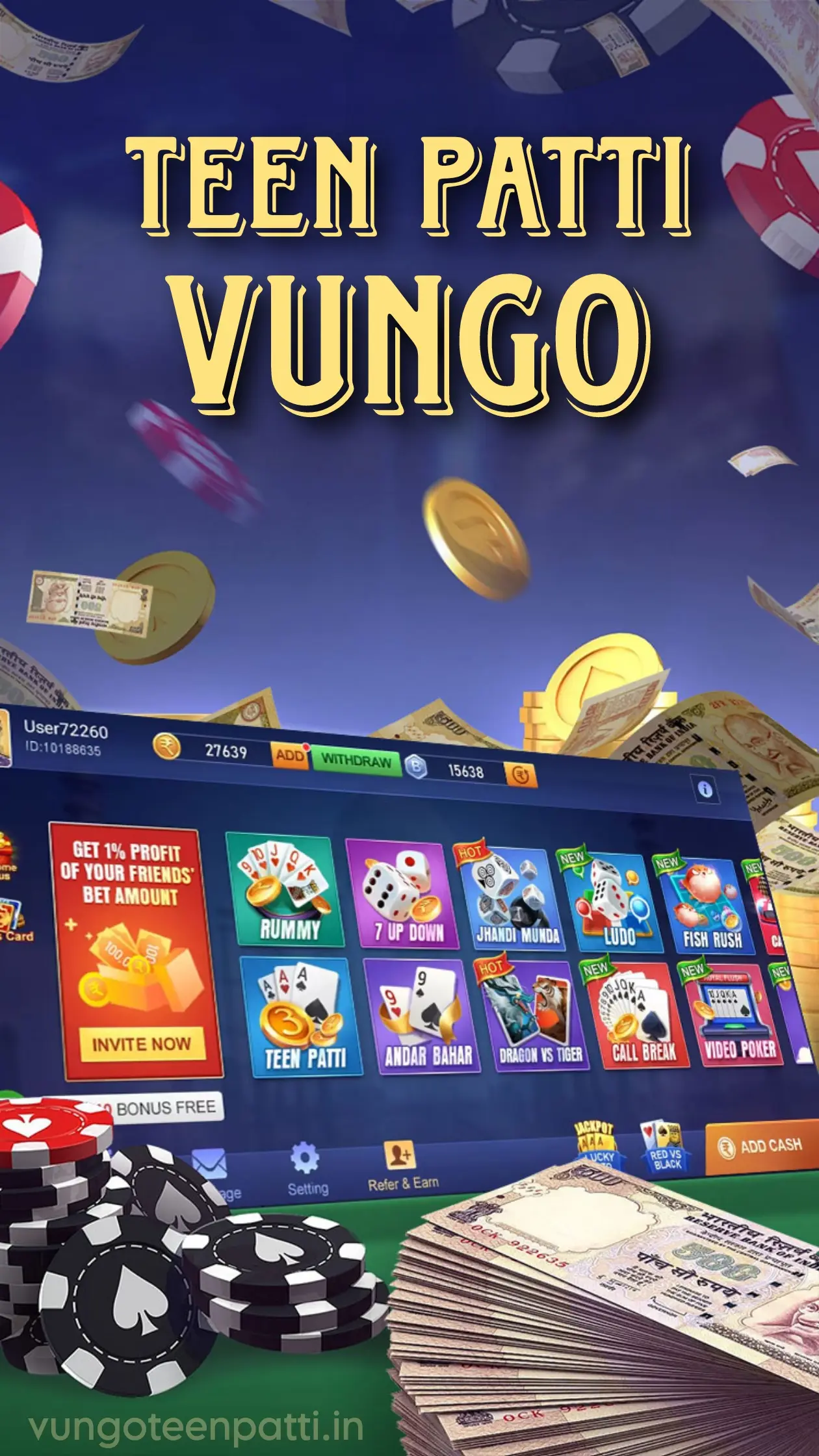 Teen Patti Vungo